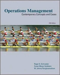 OPERATIONS MANAGEMENT. CONTEMPORARY-CONCEPTS AND CASES TEXBOOK MJ 2000